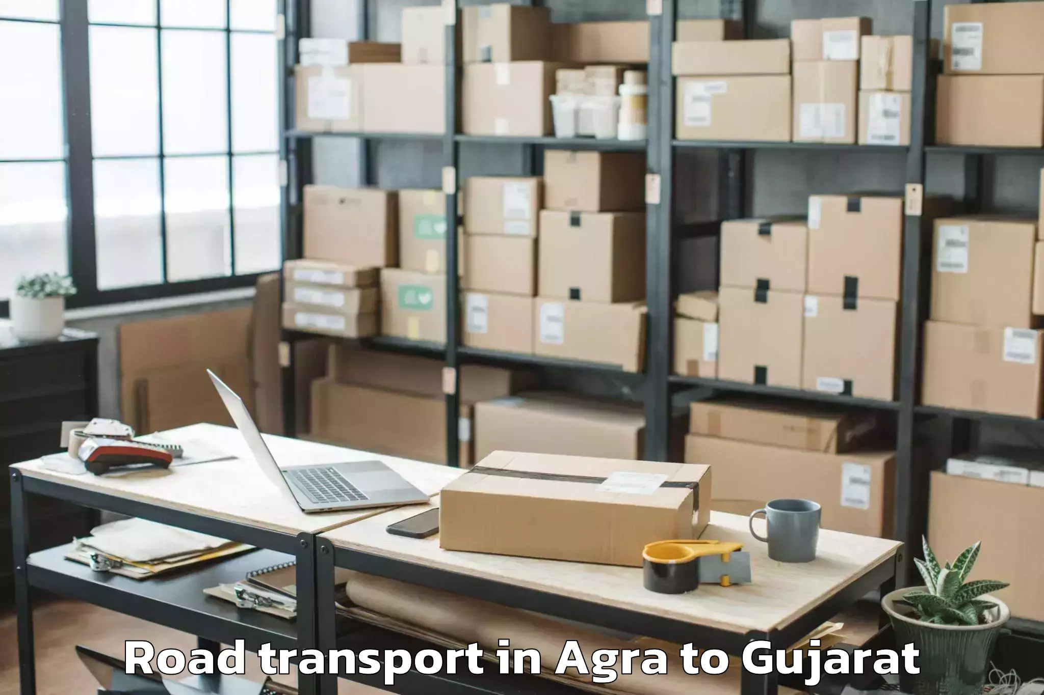 Easy Agra to Gussar Road Transport Booking